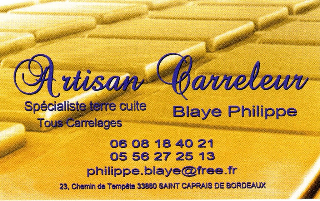 Blaye Philippe carreleur